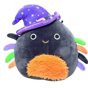 Squishmallow Gildie The Black Spider Halloween Witch Costume 11"